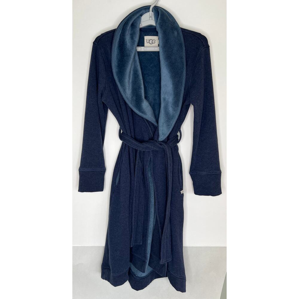 Ugg Women Size Small Blue Duffield Fleece Robe